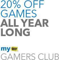 20% Off Games All Year Long - My Best Buy Gamers Club